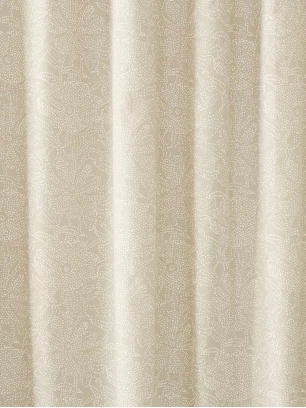West Elm 100% Cotton Dotted Floral Shower Curtain 72”w x 74”l